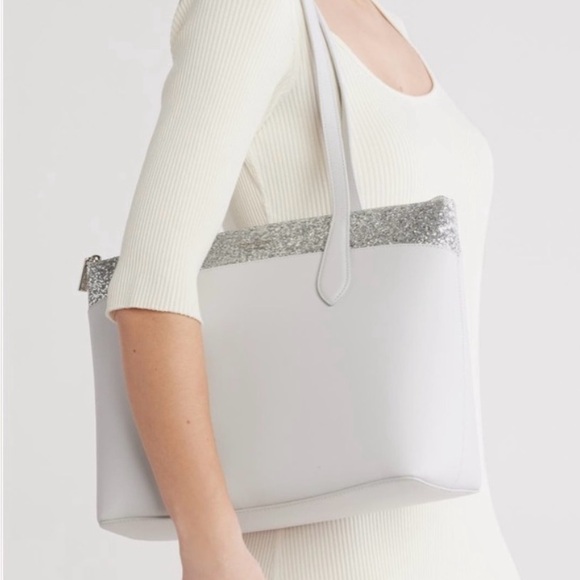 NEW WITH TAGS
Kate Spade Flash Glitter Tote - Gray - Picture 4 of 6